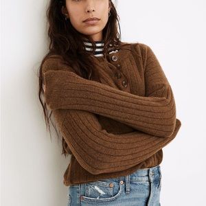 Bowden Henley Sweater in Coziest Yarn